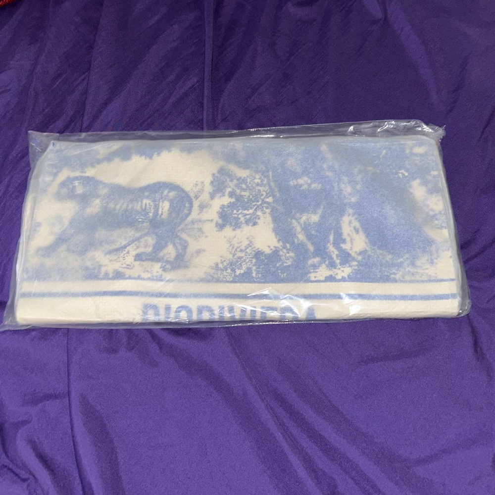 Dior Blue GWP Straw Dioriviera Tote - Picture 5 of 5